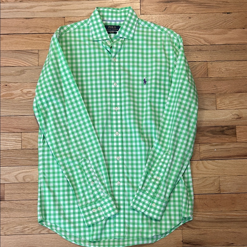 Polo by Ralph Lauren Mint Green Checkered Shirt